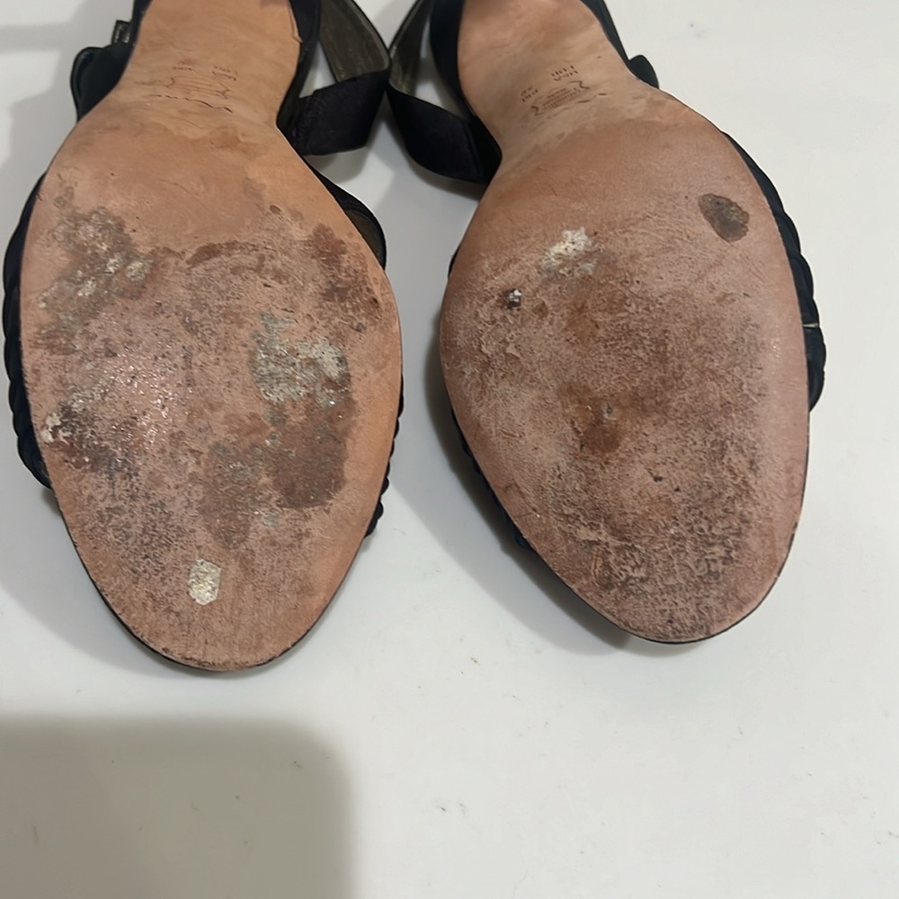 NINA SLING BACK OPEN TOE HEELS - Picture 14 of 14